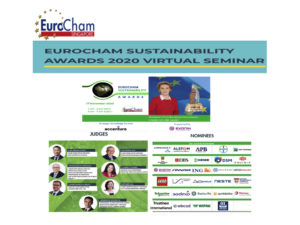 ⭐ EuroCham SUSTAINABILITY AWARDS 2020, nominated amongst the elite ! 👍 👍